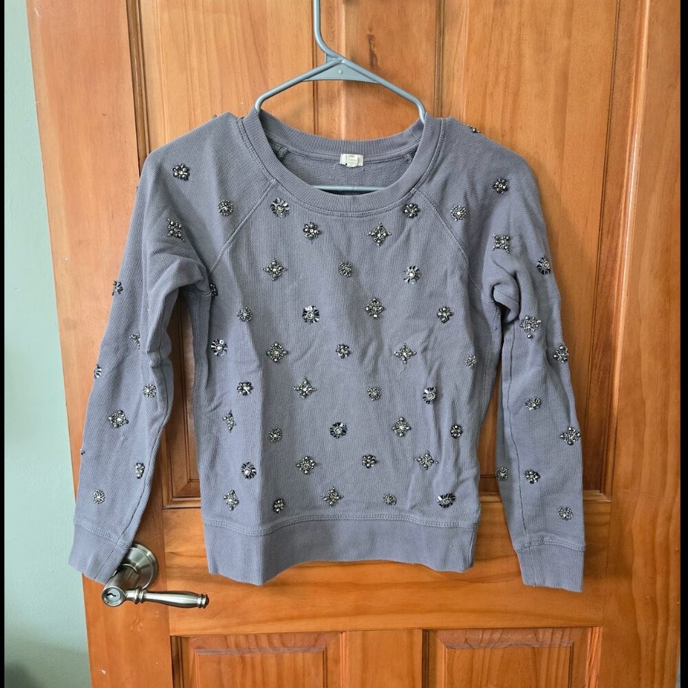 J Crew Embellished Sweater